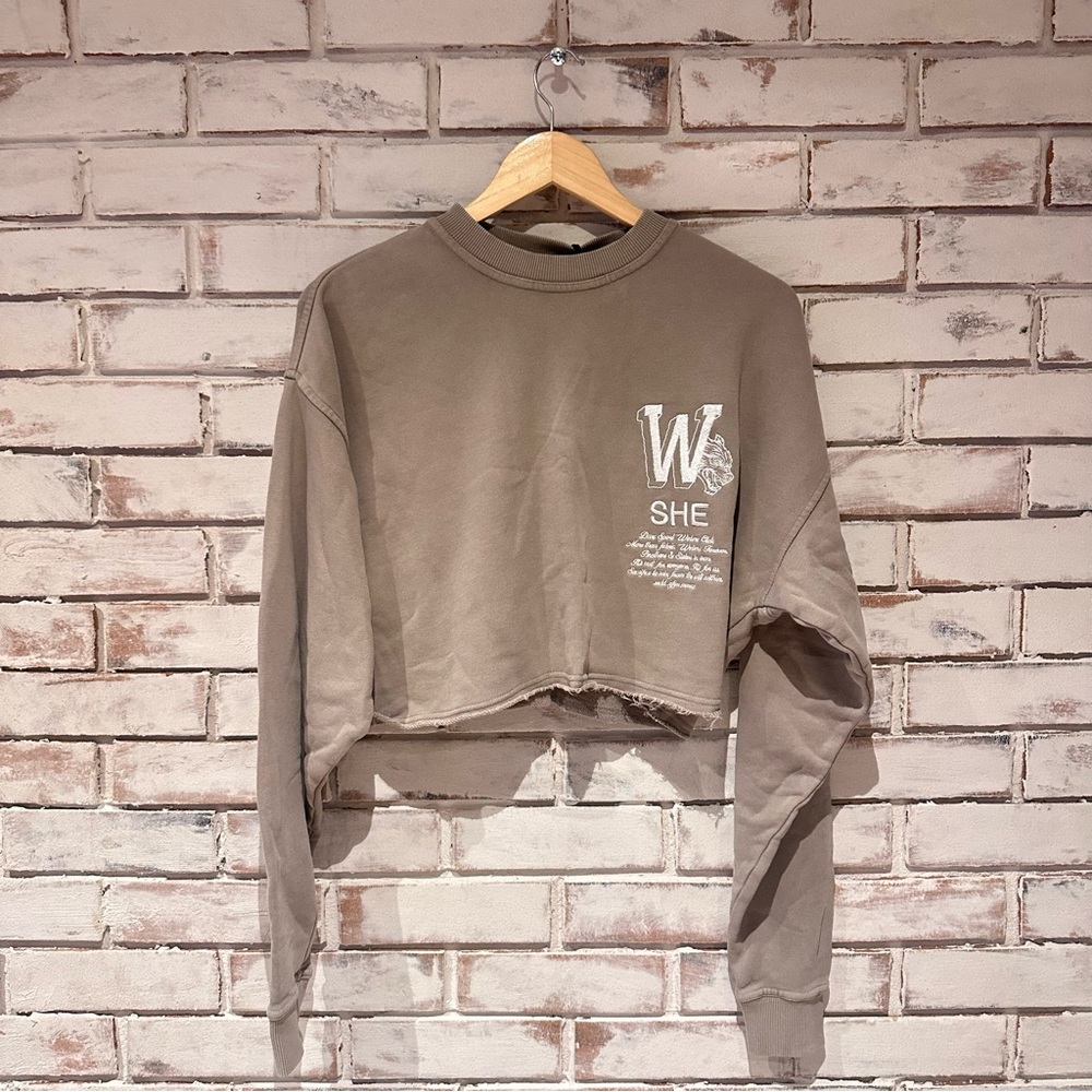 Darc sport W SHE Her Marked Cropped London Sweatshirt